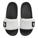 Nikee premium Adjustable Slides – white & Black (8mm foam) with recovery sole - Wolkoria