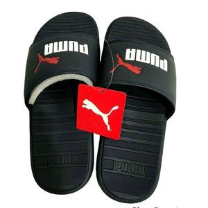 Puma Cool Cat Men's Navy White Slip On Slides slipper - Wolkoria