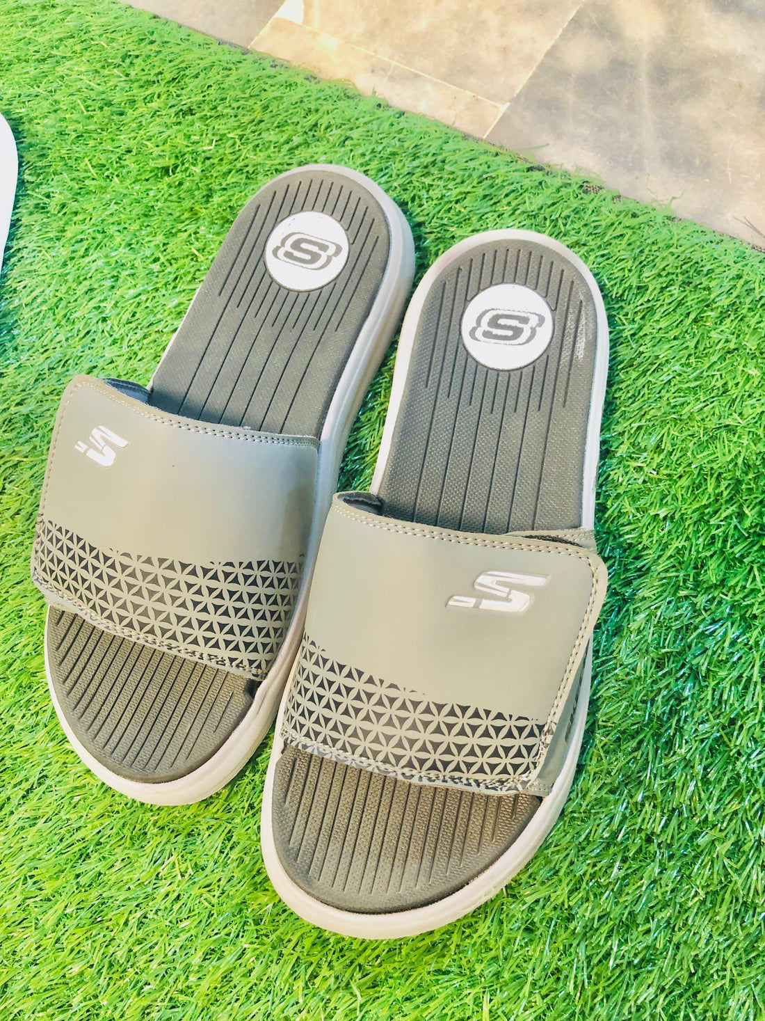 Skechers Slides (Black) (Premium Quality)